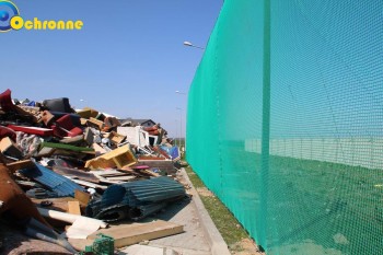 Siatki Tczew - Siatka zabezpieczająca przed wiatrem na wysypisko i sortownię śmieci dla terenów Tczewa